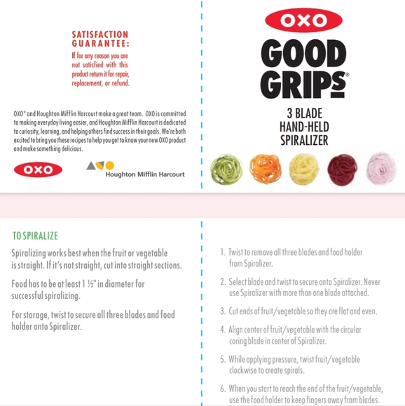 OXO Good Grips 3-Blade Hand-Held Vegetable Spiralizer - Picture 4 of 10